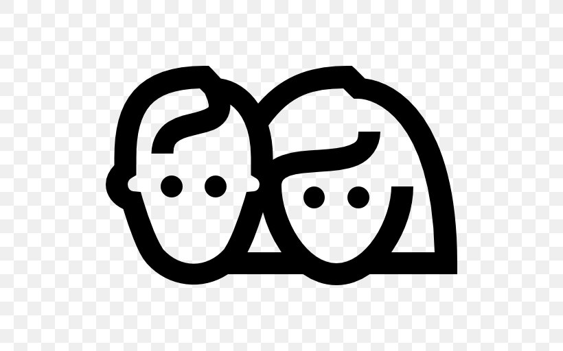 Couple Woman Clip Art, PNG, 512x512px, Couple, Area, Black And White, Emoticon, Facial Expression Download Free