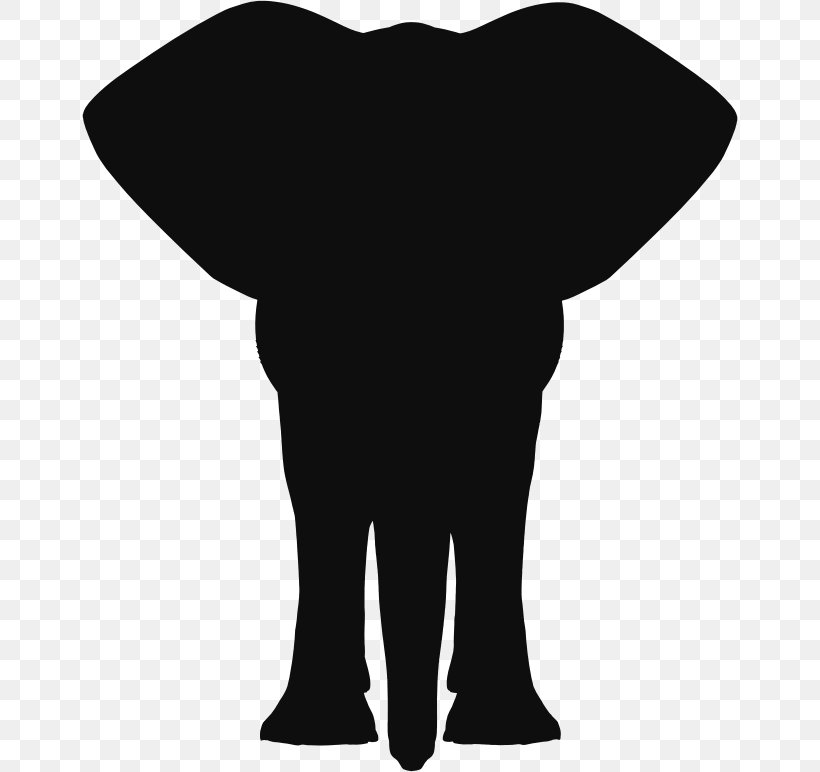 Indian Elephant African Elephant Silhouette Clip Art, PNG, 656x772px, Indian Elephant, African Elephant, Asian Elephant, Black, Black And White Download Free