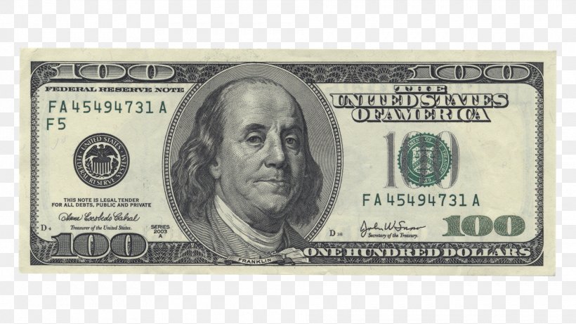 Benjamin Franklin United States One Hundred-dollar Bill Banknote United States Dollar United States One-dollar Bill, PNG, 1920x1080px, Benjamin Franklin, Banknote, Cash, Currency, Dollar Download Free