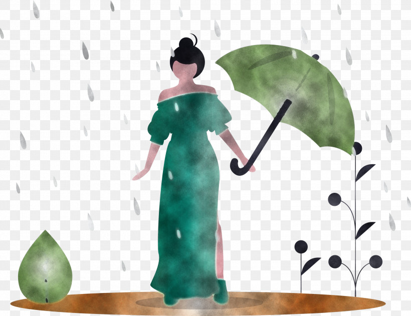 Raining Spring Woman, PNG, 3000x2309px, Raining, Animation, Costume, Dress, Gown Download Free