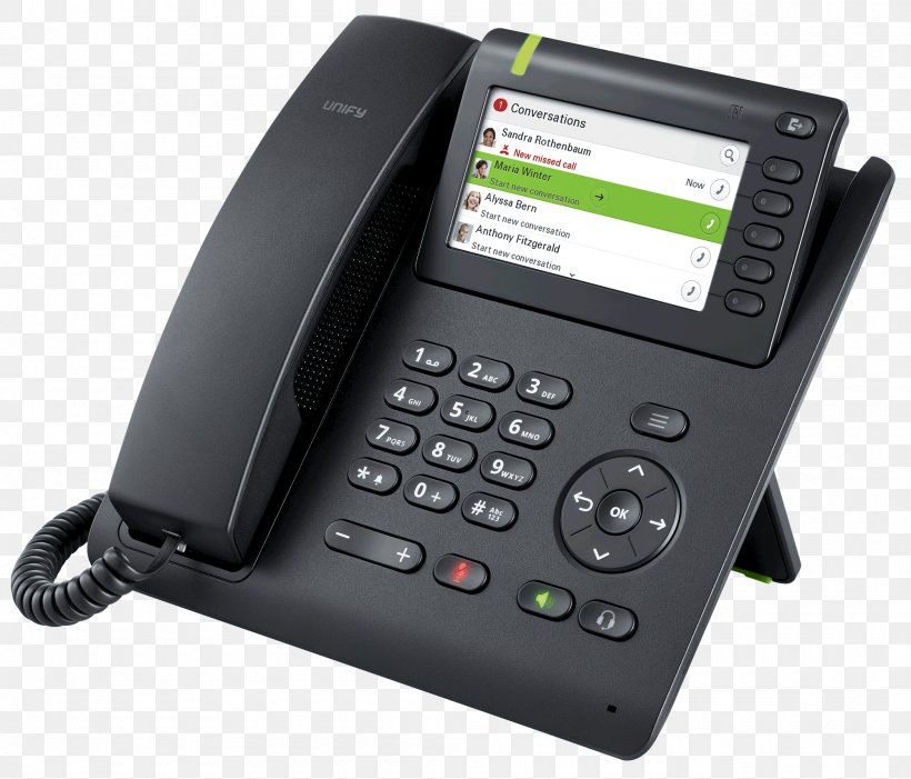 Unify Software And Solutions GmbH & Co. KG. Business Telephone System VoIP Phone Unified Communications, PNG, 2000x1712px, Telephone, Business Telephone System, Communication, Corded Phone, Desk Download Free