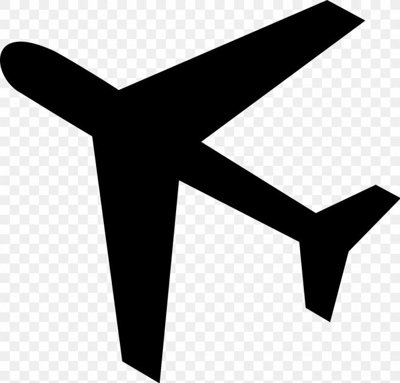Airplane Aircraft Symbol, PNG, 1024x981px, Airplane, Air Travel, Aircraft, Airport, Black And White Download Free
