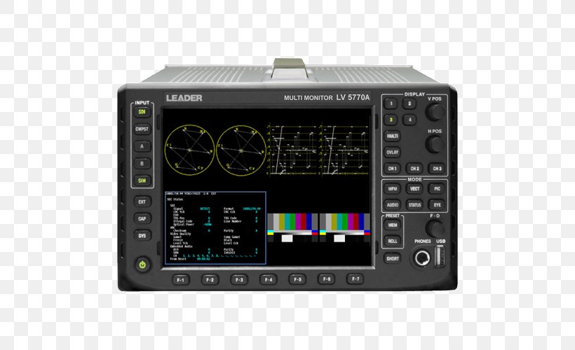 Serial Digital Interface Waveform Monitor Computer Monitors Multi-monitor, PNG, 500x500px, Serial Digital Interface, Audio, Audio Equipment, Audio Receiver, Computer Monitors Download Free