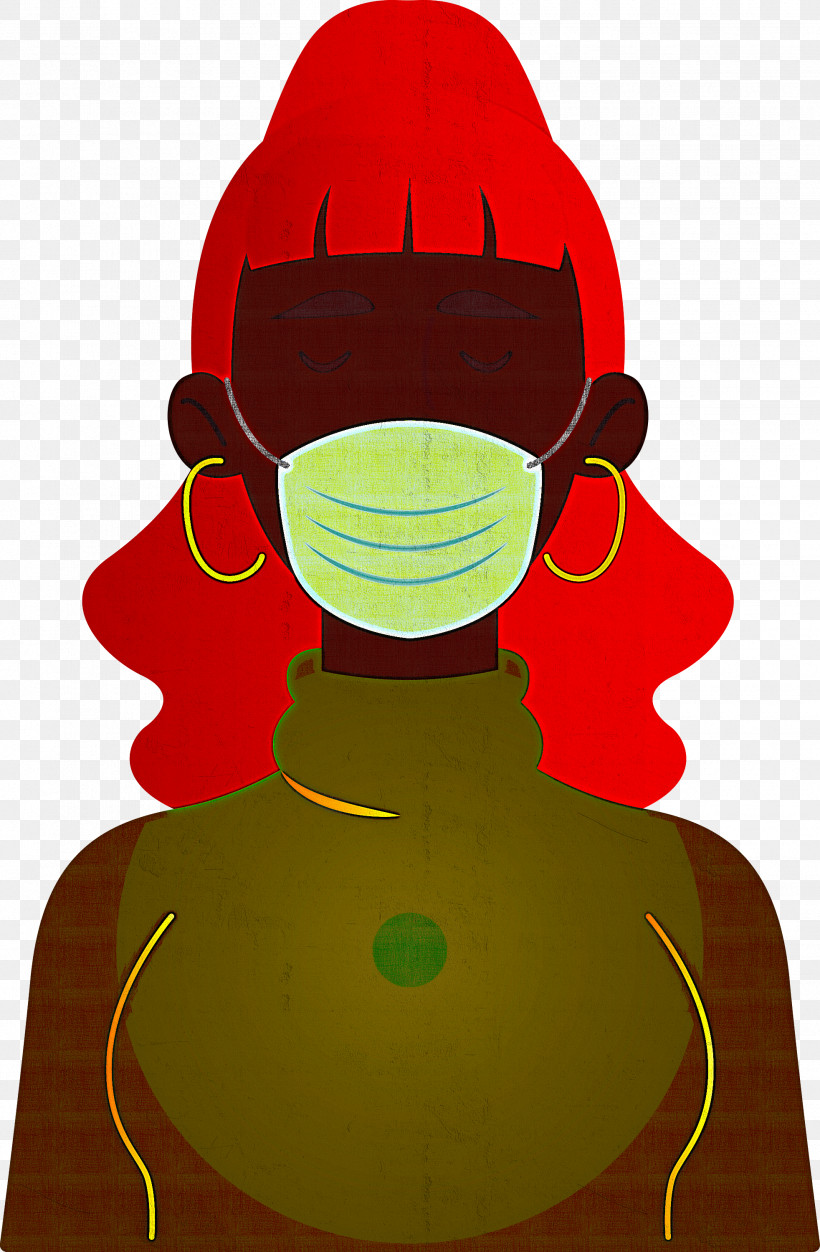 Wearing Mask Coronavirus Corona, PNG, 1964x2999px, Wearing Mask, Cartoon, Corona, Coronavirus, Green Download Free