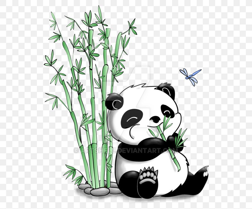 Giant Panda Bamboo Drawing Bear Clip Art, PNG, 600x682px, Giant Panda, Art, Bamboo, Bear, Black And White Download Free