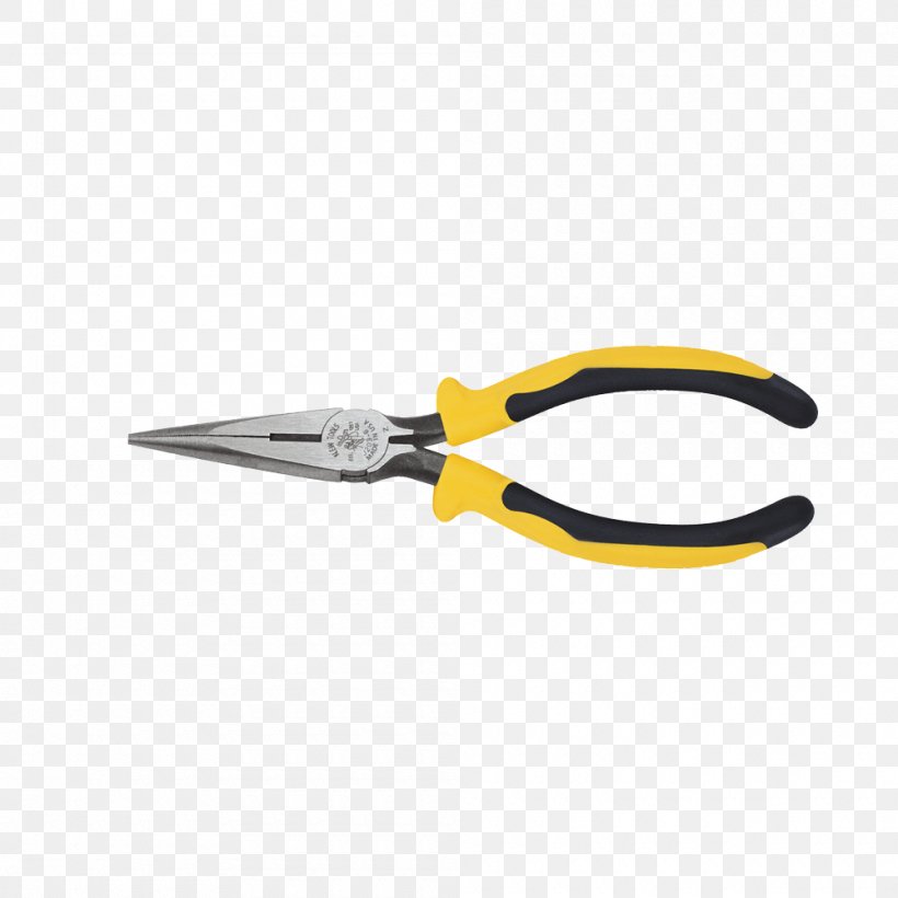 Needle-nose Pliers Klein Tools Hand Tool Round-nose Pliers, PNG, 1000x1000px, Needlenose Pliers, Diagonal Pliers, Fish Tape, Hand Tool, Handle Download Free