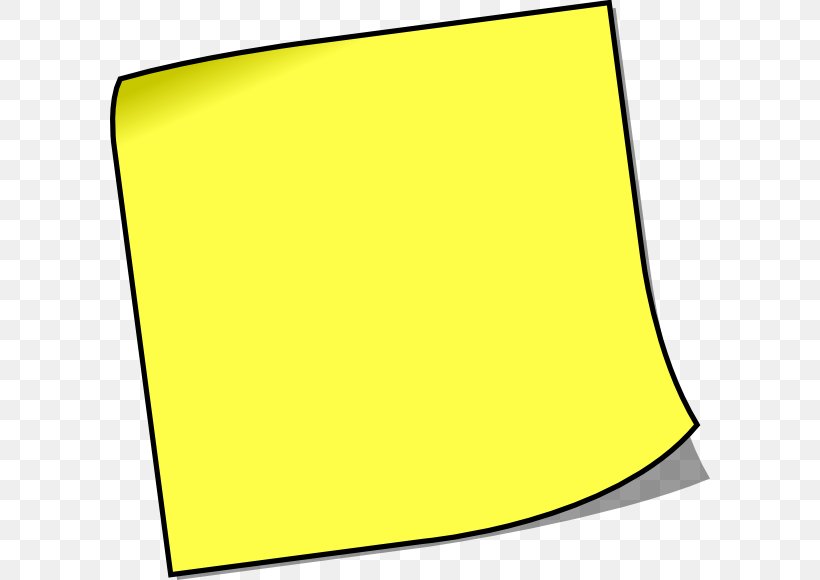 Post-it Note Sticky Notes Paper Clip Art, PNG, 600x580px, Post It Note, Adhesive, Adhesive Tape, Area, Blog Download Free