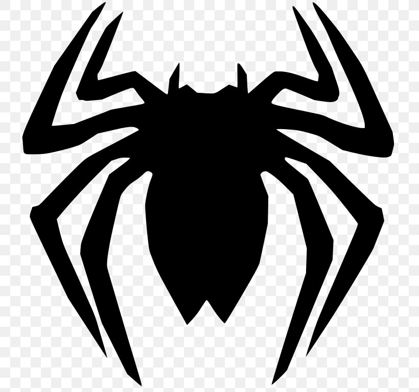 Spider-Man Logo Captain America, PNG, 736x768px, Spiderman, Arachnid, Arthropod, Black, Blackandwhite Download Free