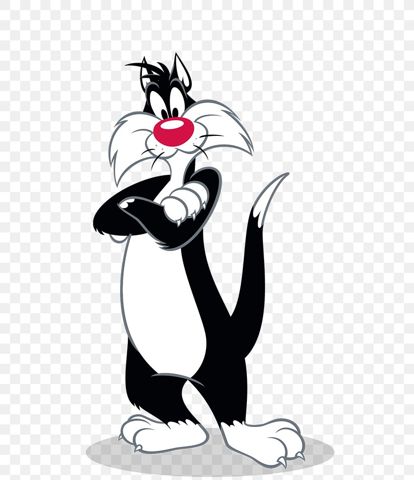 Sylvester Jr. Tweety Tasmanian Devil Bugs Bunny, PNG, 568x950px, Watercolor, Cartoon, Flower, Frame, Heart Download Free