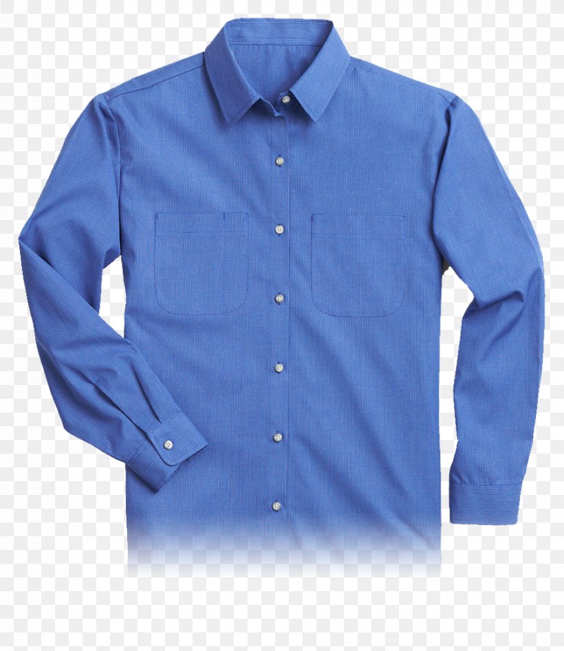 Dress Shirt Long-sleeved T-shirt, PNG, 900x1040px, Dress Shirt, Blue, Button, Cobalt Blue, Collar Download Free