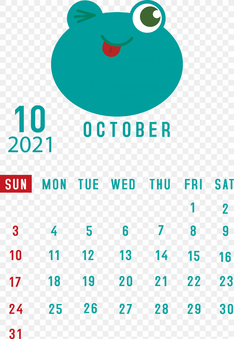 October 2021 Printable Calendar October 2021 Calendar, PNG, 2070x3000px, October 2021 Printable Calendar, Calendar System, Diagram, Green, Htc Download Free