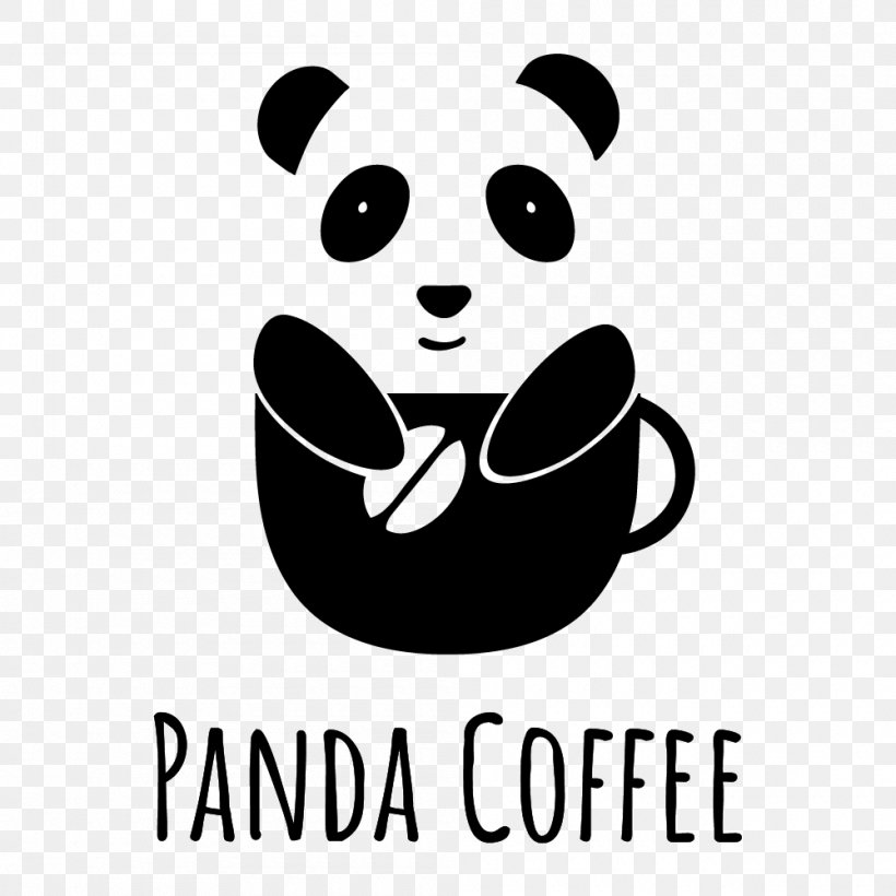 Panda Coffee Science Cold Brew Biscuits, PNG, 1000x1000px, Coffee, Artwork, Bear, Biscuits, Black And White Download Free