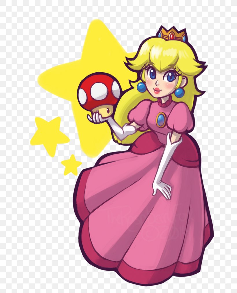 Super Princess Peach Mario Toad Art, PNG, 788x1013px, Watercolor, Cartoon, Flower, Frame, Heart Download Free