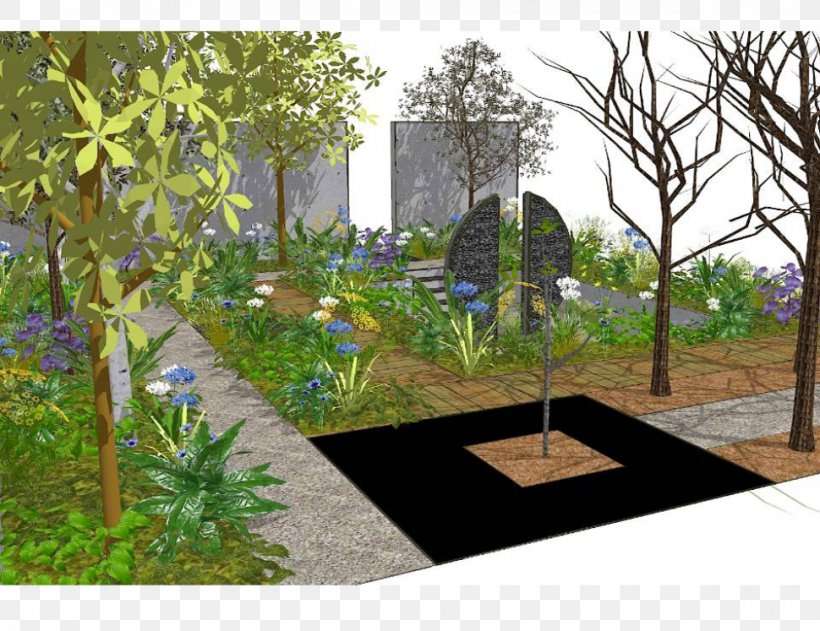 Backyard Tree Walkway Wall Lawn, PNG, 970x747px, Backyard, Courtyard, Flora, Garden, Grass Download Free