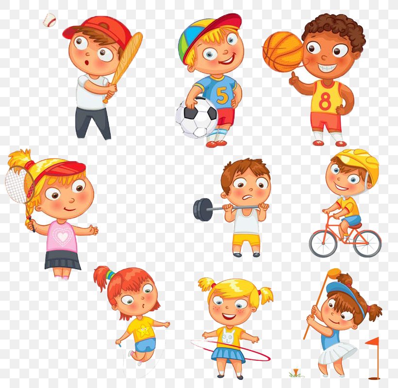 Cartoon Character Sport Stock Photography, PNG, 800x800px, Sport, Area, Boy, Cartoon, Child Download Free