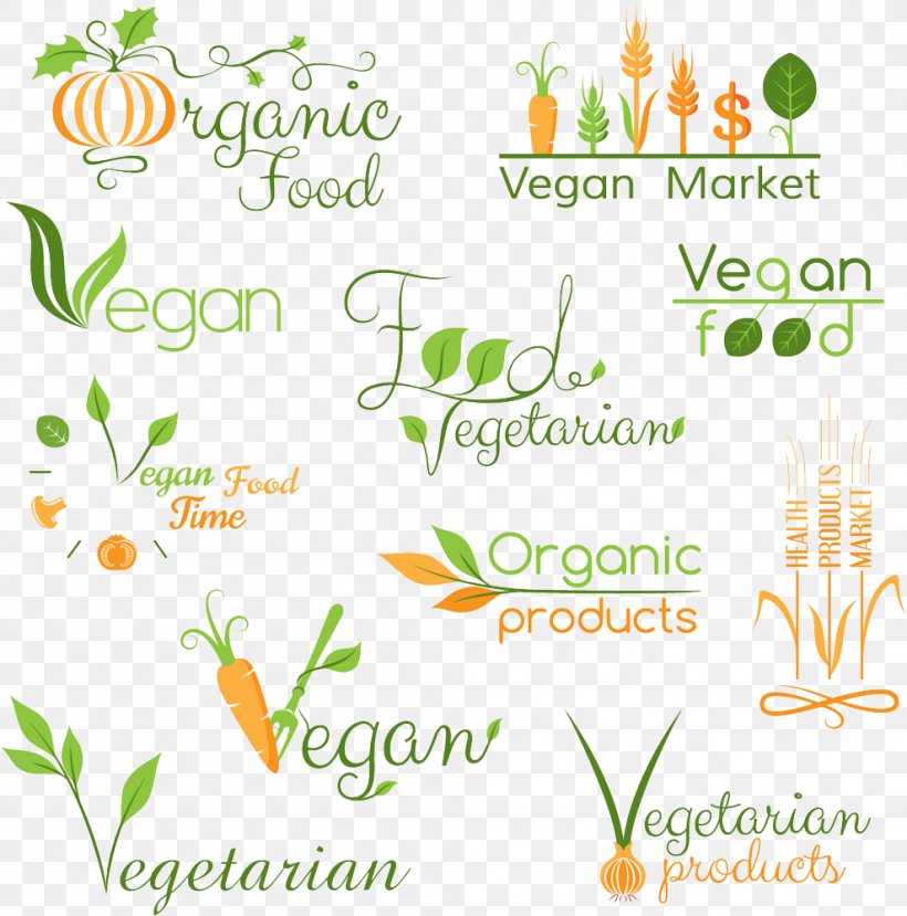 Food Veganism Logo Vegetarian Cuisine, PNG, 989x1000px, Organic Food, Area, Branch, Carrot, Clip Art Download Free