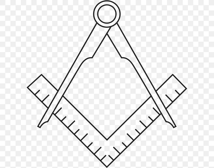 Freemasonry Masonic Lodge Square And Compasses Symbol Decal, PNG, 617x645px, Freemasonry, Area, Black And White, Decal, Diagram Download Free