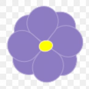 purple circle flower clipart