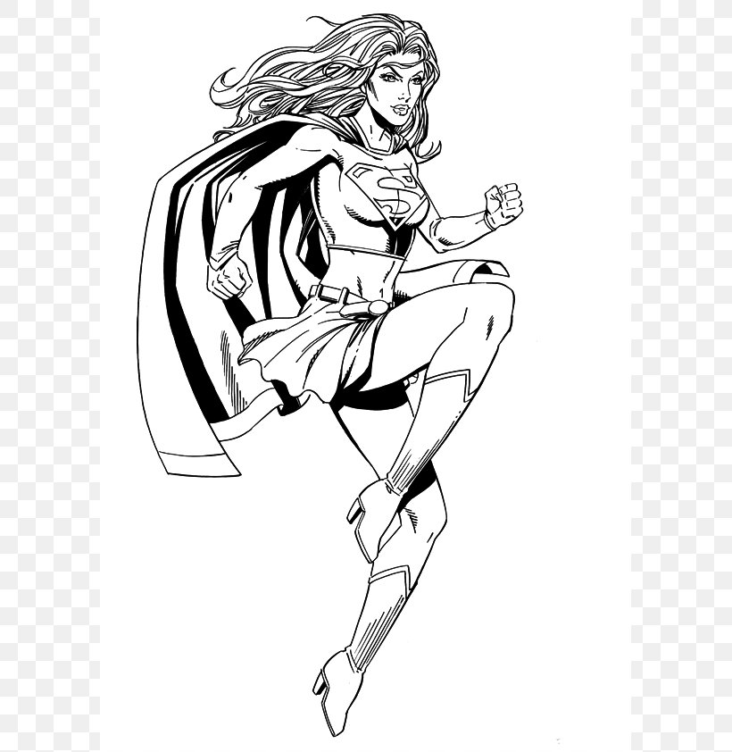 Supergirl Diana Prince Batgirl Clark Kent Superwoman, PNG, 595x842px, Watercolor, Cartoon, Flower, Frame, Heart Download Free