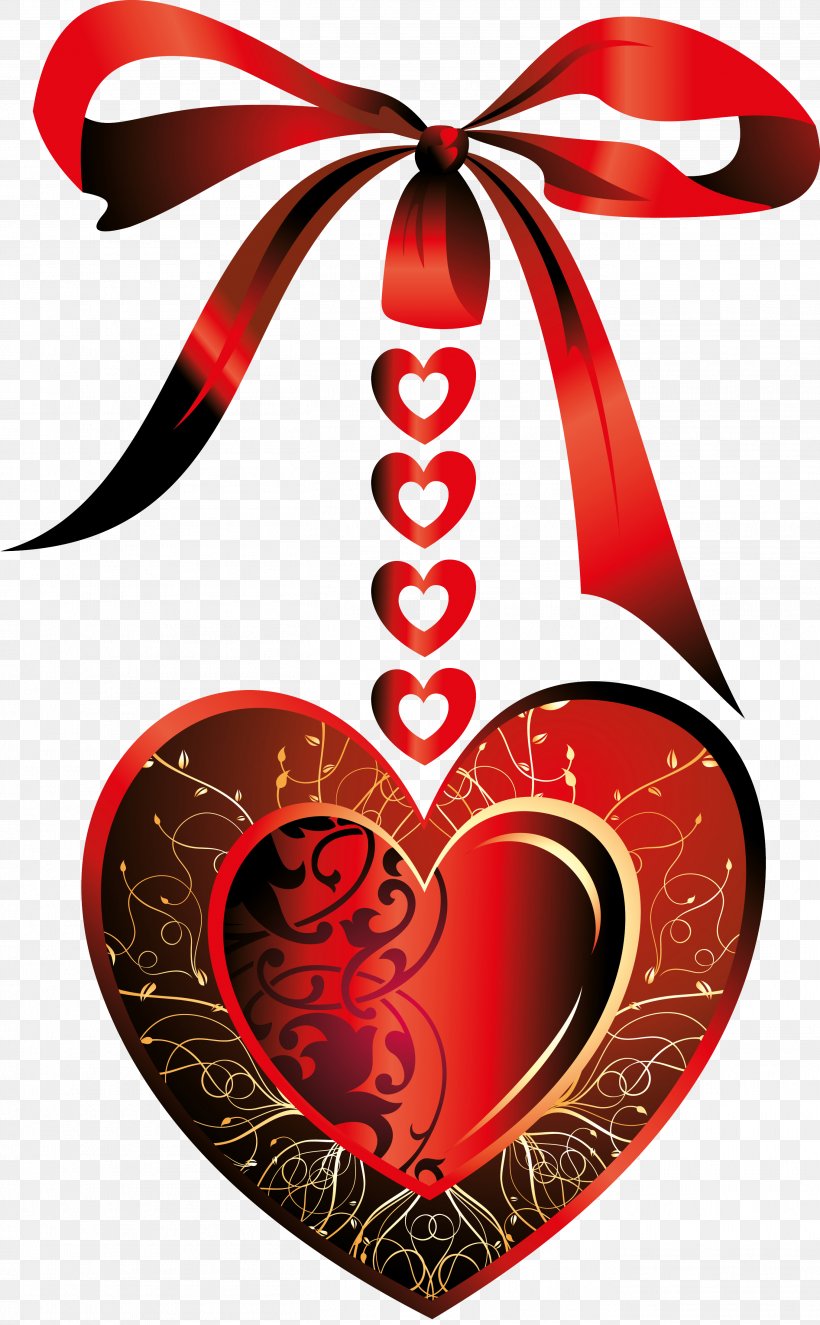 Heart Valentine's Day Love Clip Art, PNG, 2713x4384px, Heart, Christmas Ornament, Gift, Holiday, Love Download Free