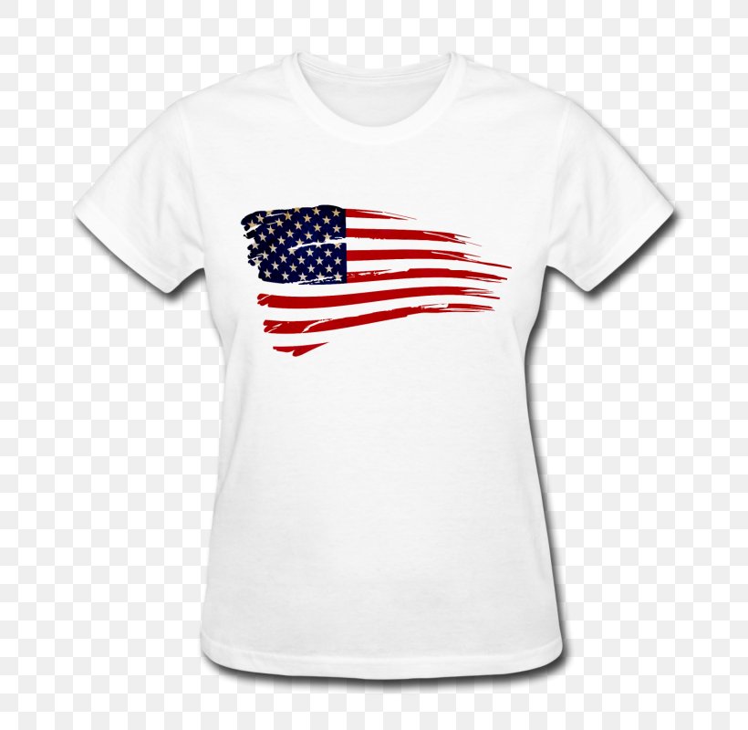 Ringer T-shirt Flag Of The United States, PNG, 800x800px, Tshirt, Active Shirt, Brand, Flag, Flag Of The United States Download Free