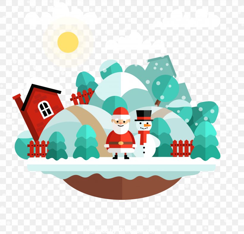 Christmas Card Santa Claus Gift Nativity Scene, PNG, 3284x3160px, Christmas, Art, Christmas And Holiday Season, Christmas Card, Christmas Decoration Download Free