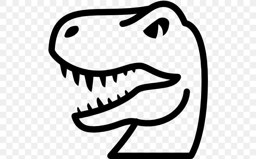 Dinosaur Majungasaurus Tyrannosaurus Clip Art, PNG, 512x512px, Dinosaur, Animal, App Store, Black And White, Claosaurus Download Free