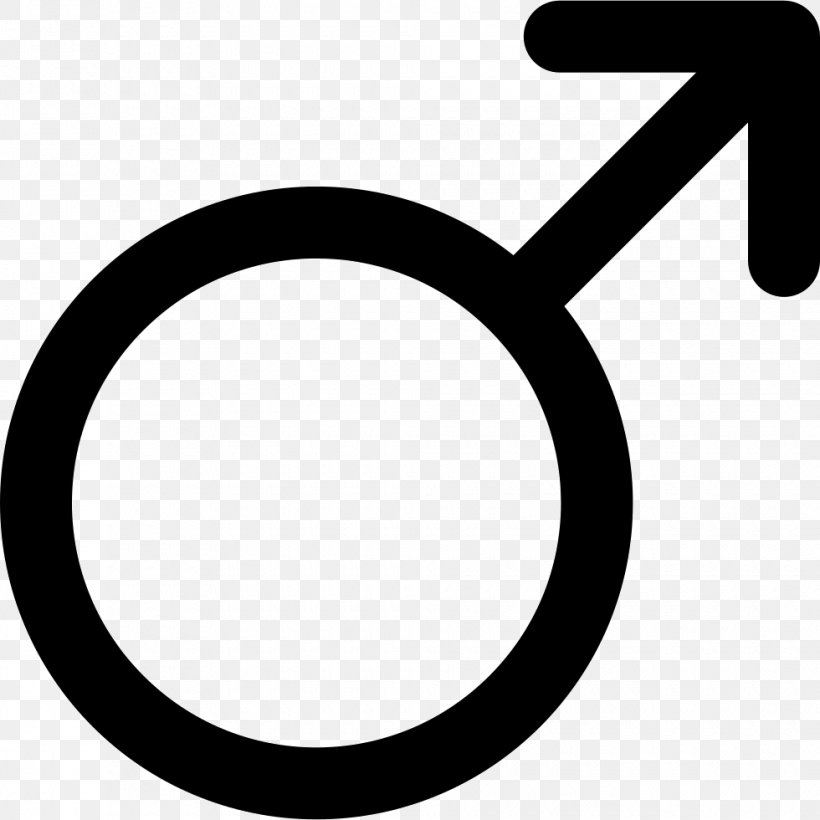 Gender Symbol Male, PNG, 980x980px, Gender Symbol, Alchemical Symbol, Black And White, Female, Gender Download Free