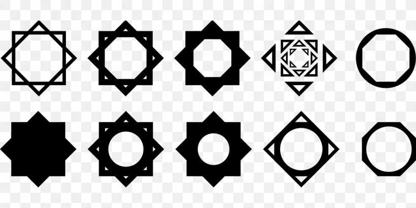 Octagram Star Of Lakshmi Symbol Star Polygons In Art And Culture, PNG, 1280x640px, Octagram, Area, Black, Black And White, Brand Download Free