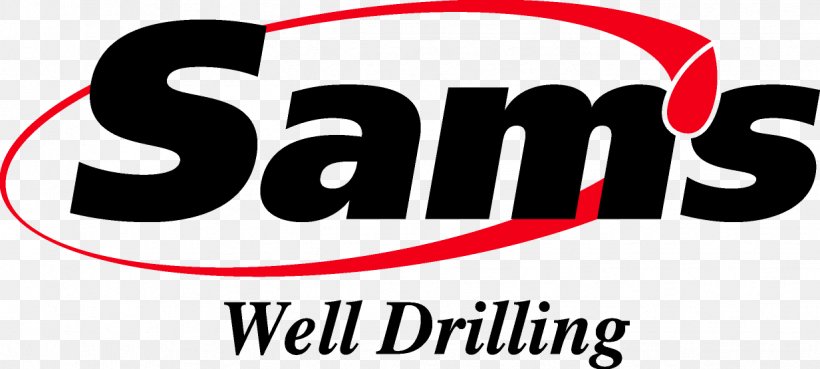 Sam's Well Drilling Logo Water Well Drilling Rig, PNG, 1233x555px, Logo, Area, Augers, Borehole, Brand Download Free