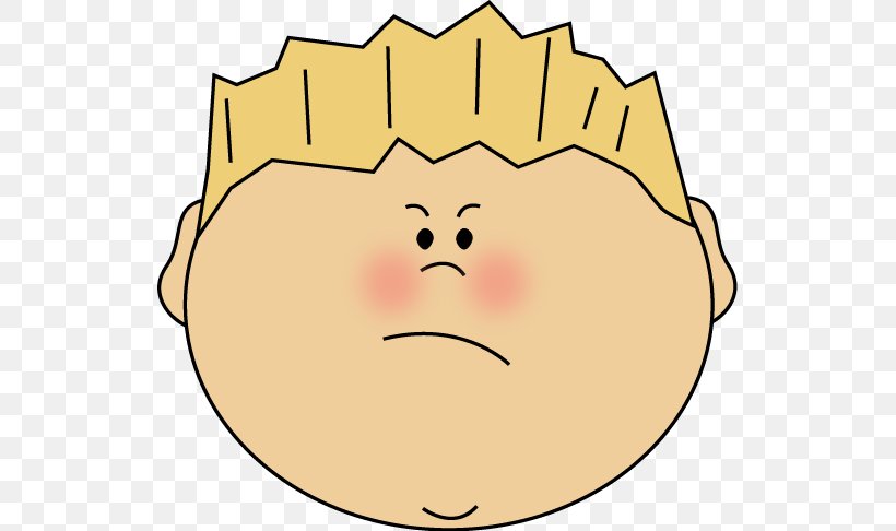 angry kid face clip art