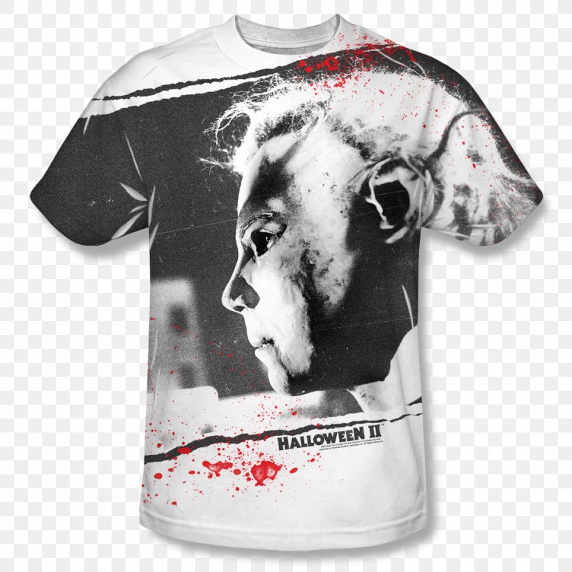 T-shirt Michael Myers Samuel Loomis Halloween Film Series, PNG, 1000x1000px, Tshirt, Active Shirt, Brand, Clothing, Film Download Free