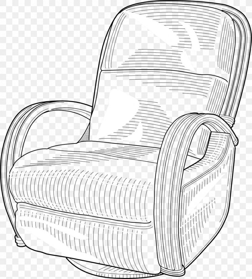 Eames Lounge Chair Recliner Couch Clip Art, PNG, 925x1024px, Eames Lounge Chair, Area, Black And White, Can Stock Photo, Car Seat Cover Download Free