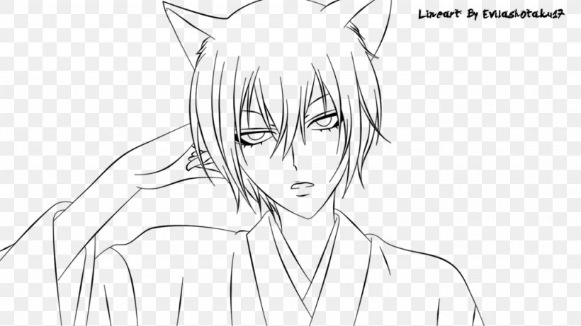Kamisama Kiss Line Art Drawing Painting Sketch, PNG, 1024x576px