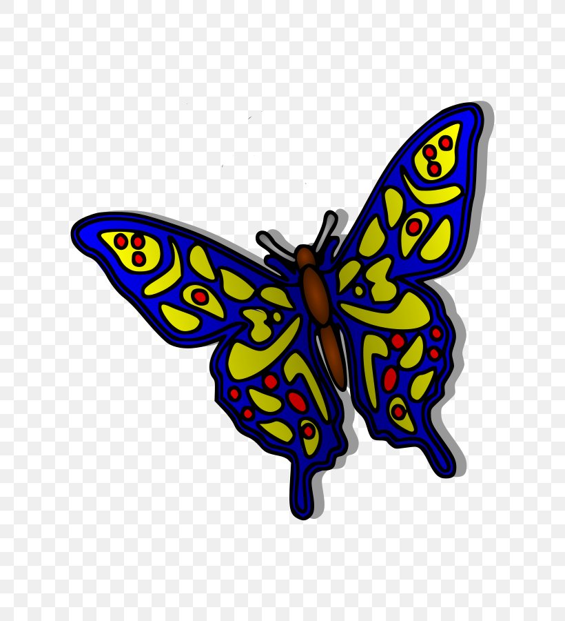 Butterfly Cartoon Clip Art, PNG, 636x900px, Butterfly, Animation, Brush Footed Butterfly, Cartoon, Free Content Download Free