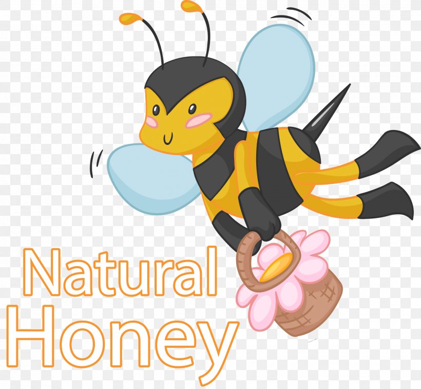 Honey Bee Honey Bee, PNG, 2064x1906px, Bee, Art, Beak, Cartoon, Flightless Bird Download Free