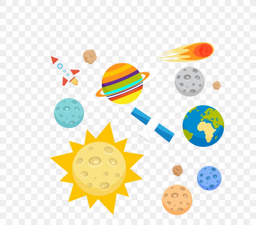 Outer Space Planets, PNG, 3990x3505px, Outer Space, Astronaut, Cartoon, Clip Art, Illustration Download Free