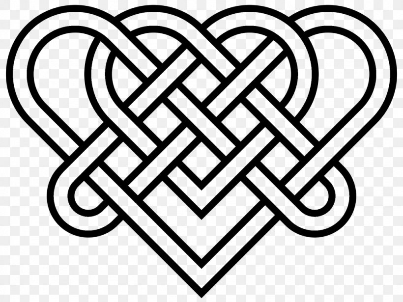 Celtic Knot Celts Heart Symbol Clip Art, PNG, 1024x768px, Watercolor, Cartoon, Flower, Frame, Heart Download Free