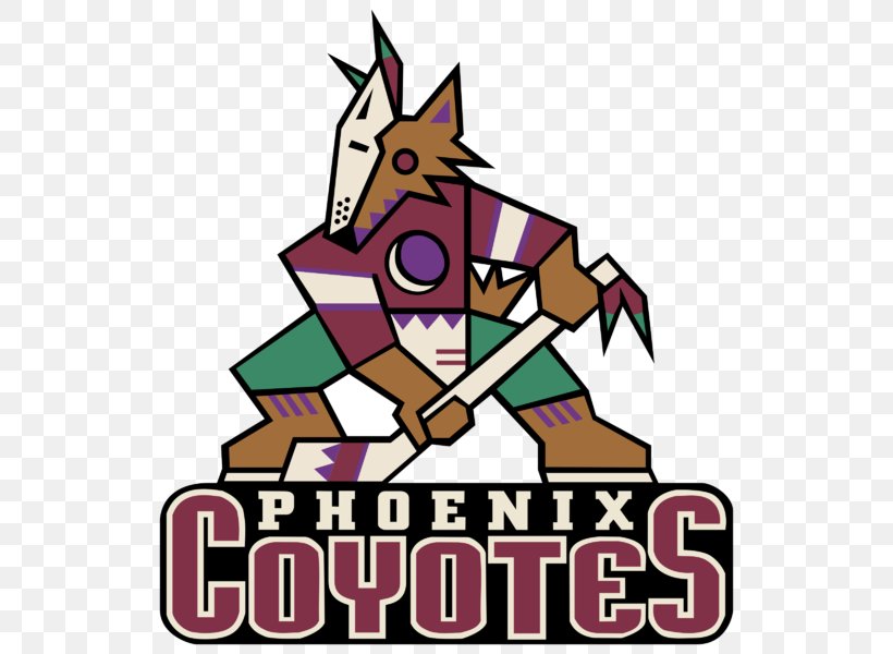 Arizona Coyotes National Hockey League Phoenix Coyotes Winnipeg Jets Logo, PNG, 800x600px, Arizona Coyotes, Art, Artwork, Cartoon, Coyote Download Free