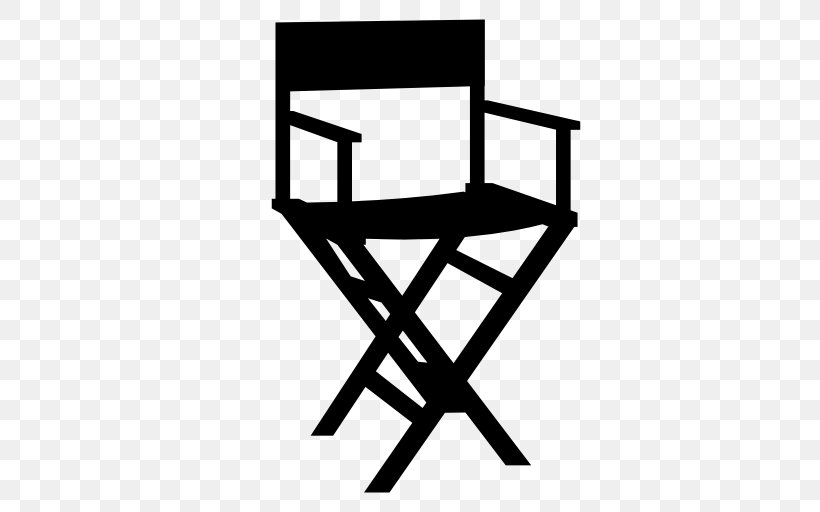 Director's Chair Table Film Director, PNG, 512x512px, Table, Black And White, Chair, Film, Film Director Download Free