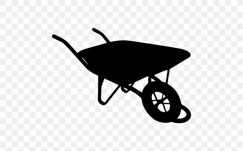 Wheelbarrow Vehicle Cart Clip Art, PNG, 512x512px, Wheelbarrow, Architectural Engineering, Black And White, Cart, Mode Of Transport Download Free