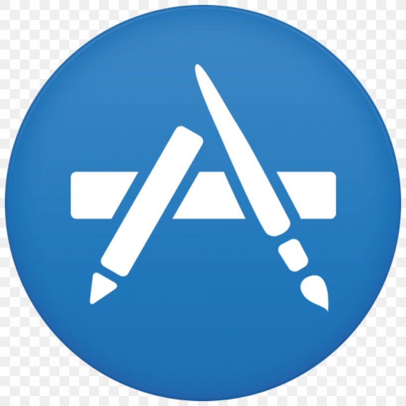 App Store Apple, PNG, 1000x1000px, App Store, Apple, Blue, Brand, Electric Blue Download Free