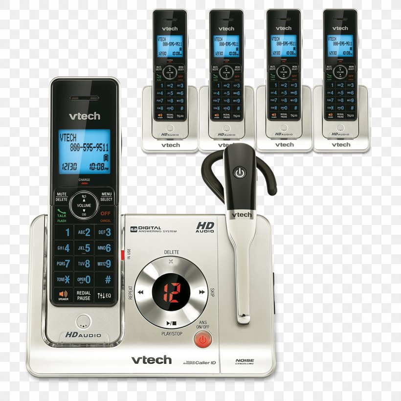 Cordless Telephone Vtech LS6425 Handset, PNG, 1500x1500px, Cordless Telephone, Answering Machine, Call Waiting, Caller Id, Cellular Network Download Free