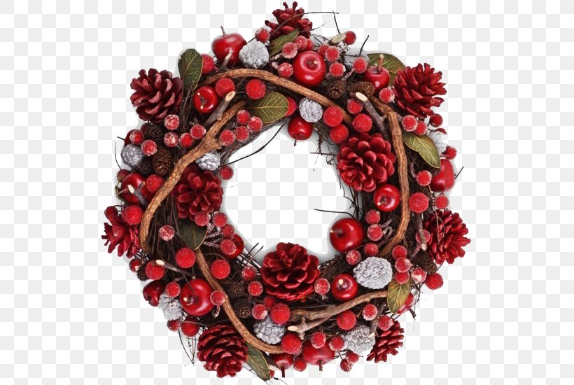 Wreath Christmas Decoration Christmas Ornament Tree, PNG, 550x550px, Wreath, Berry, Christmas, Christmas And Holiday Season, Christmas Decoration Download Free