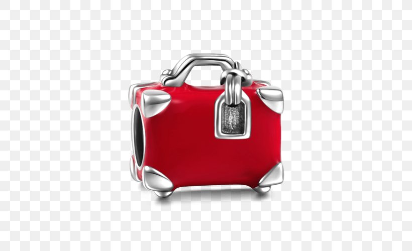 Charm Bracelet Travel Suitcase Pandora Jewellery, PNG, 500x500px, Charm Bracelet, Automotive Design, Bag, Baggage, Bracelet Download Free