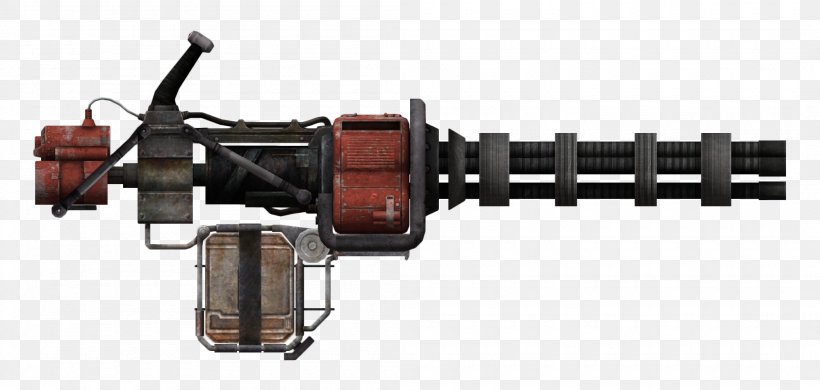 Fallout: New Vegas Fallout 3 Fallout 2 Fallout 4 Minigun, PNG, 2100x1000px, Fallout New Vegas, Auto Part, Belt, Bethesda Softworks, Fallout Download Free