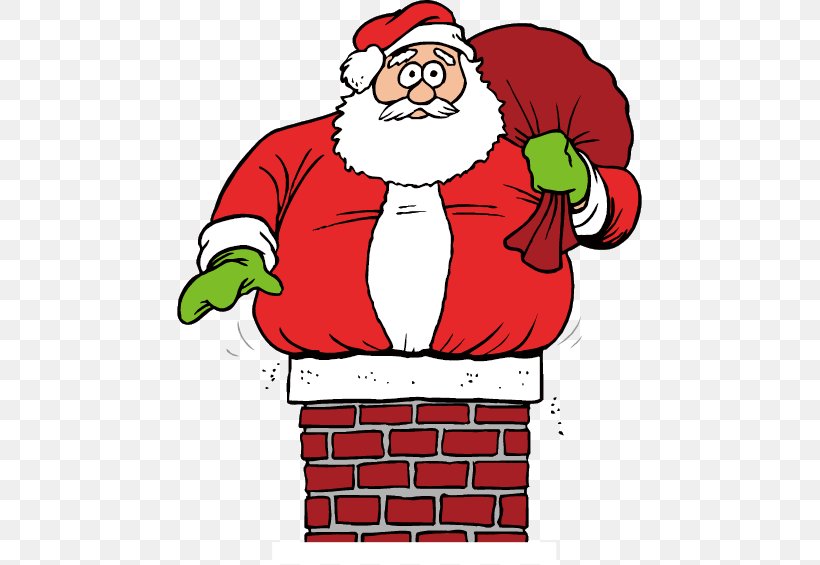 Santa Claus CET Piteu015fti When Santa Got Stuck Up The Chimney Clip Art, PNG, 465x565px, Santa Claus, Art, Cartoon, Child, Chimney Download Free