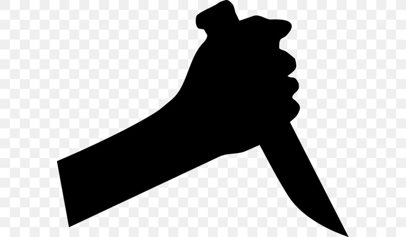 Knife Silhouette Clip Art, PNG, 589x480px, Knife, Arm, Black, Black And White, Butcher Knife Download Free