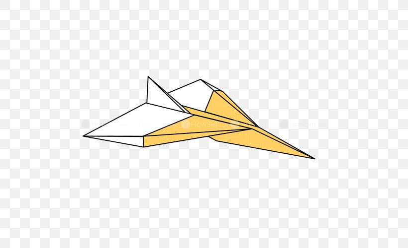 Product Design Clip Art Line Triangle, PNG, 500x500px, Triangle, Wing, Yellow Download Free