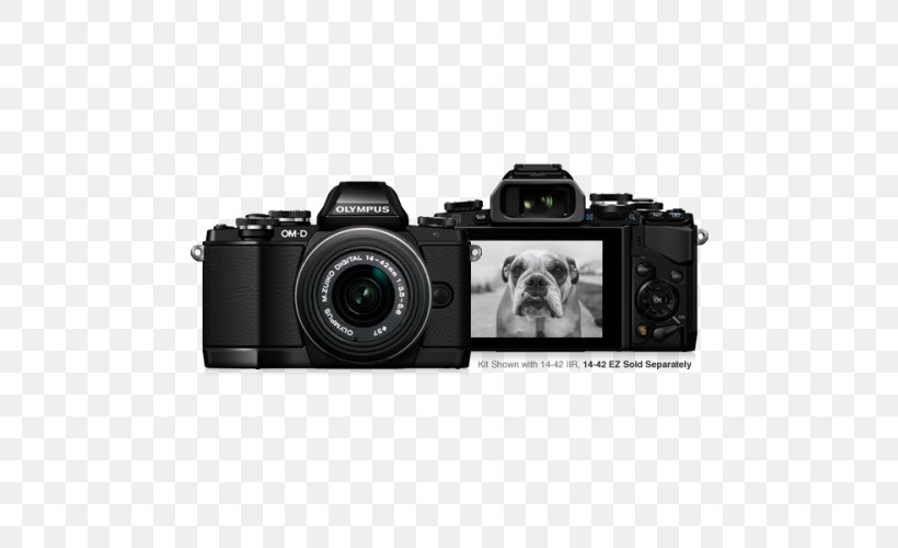 Digital SLR Olympus OM-D E-M10 Mark II Camera Lens Mirrorless Interchangeable-lens Camera, PNG, 500x500px, Digital Slr, Camera, Camera Accessory, Camera Lens, Cameras Optics Download Free